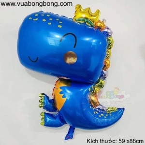 Bong bóng khủng long cute xanh dương